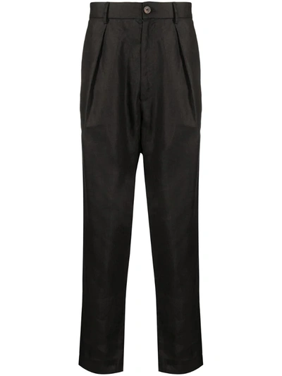 Société Anonyme Cropped Tailored Trousers In Black