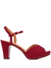 Chie Mihara Eris Open Toe Sandals In Red