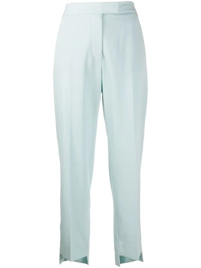 Stella Mccartney High-waist Slim Trousers In Blue