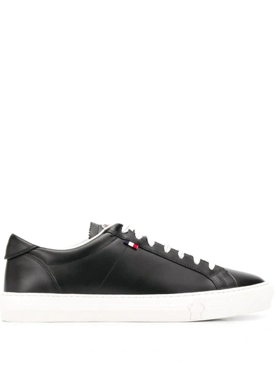 Moncler Logo Basketball Sneakers In Black