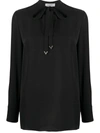 Valentino Pussy-bow Blouse In Black