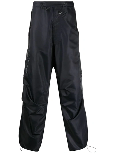 Random Identities Waterproof Technical Trousers In Blue