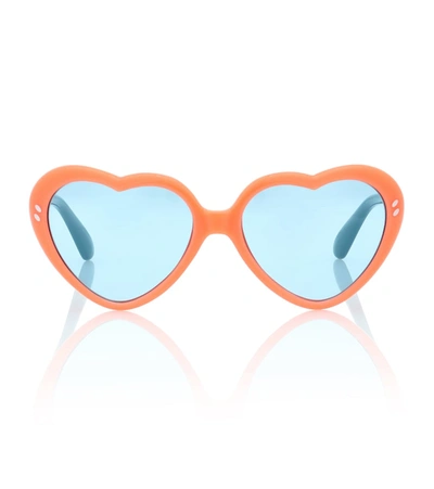 Stella Mccartney Kids' Heart Sunglasses In Blue