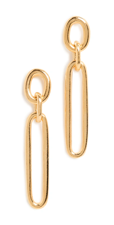 Ben-amun Gold Link Drop Earrings In Yellow Gold