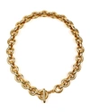 Ben-amun Round-link Chain Necklace In Gold