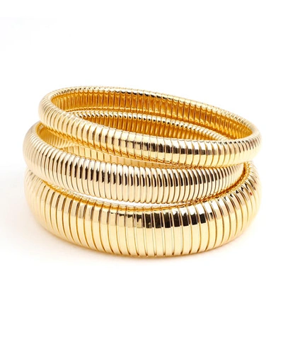 Ben-amun Cobra Elastic Bracelets, Set Of 3, Gold