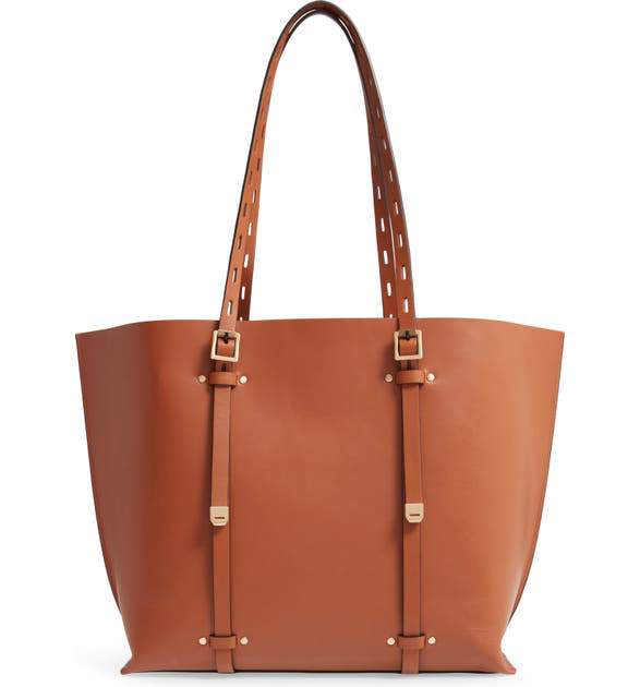 Rag & Bone Field Leather Shoulder Tote Bag In Brown | ModeSens