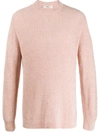 Séfr Leth Rib-knitted Sweater In Pink