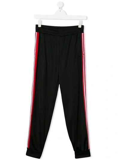 Gcds Teen Logo Tape Tracksuit Trousers In Black