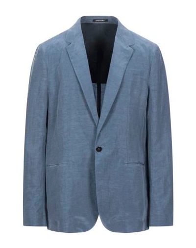 Emporio Armani Blazer In Blue