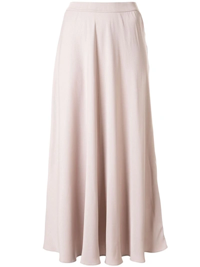 Ginger & Smart Polish Flared Midi Kirt In Neutrals