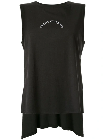 Ginger & Smart Twenty Twenty Embroidered Tank Top In Black