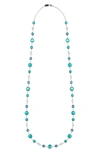 Ippolita Lollitini Long Necklace In Sterling Silver In Blue/silver