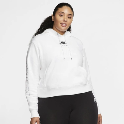 Nike Air Women's Fleece Hoodie (plus Size) In White