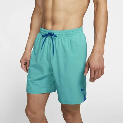 Nike Essential Vital Men's 7" Swim Shorts In Blue