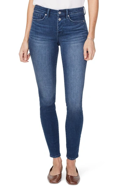 Nydj Ami Button-fly Skinny Jeans In Solana