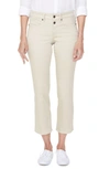 Nydj Marilyn Mid-rise Straight Leg Ankle Jeans In Feather