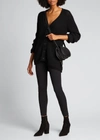 Theory Scuba High-rise Leggings In Black