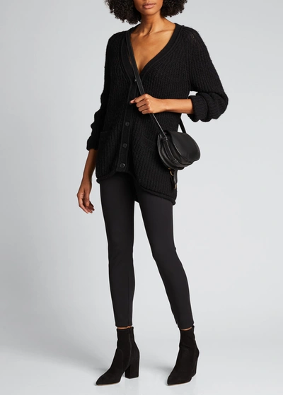 Theory Scuba High-rise Leggings In Black