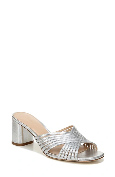 Via Spiga Women's Rafaela Slip On High-heel Sandals In Silver