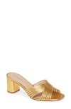 Via Spiga Women's Rafaela Slip On High-heel Sandals In Bronze Metallic