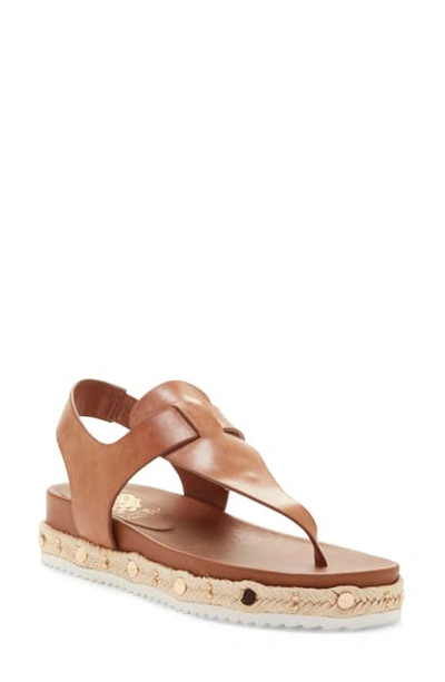 Vince Camuto Women's Aeronta Slingback Thong Sandals In Warm Brick Leather