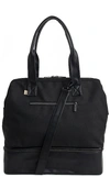 Beis The Mini Convertible Weekend Travel Bag In Black