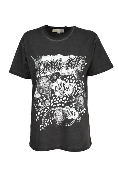 Michael Kors Cotton Jersey T-shirt In Nero