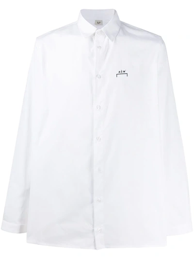 A-cold-wall* Long Sleeve Boxy Fit Shirt In White