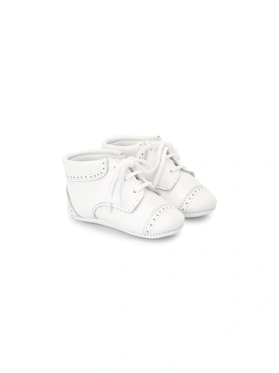 Tartine Et Chocolat Babies' Lace-up Booties In White