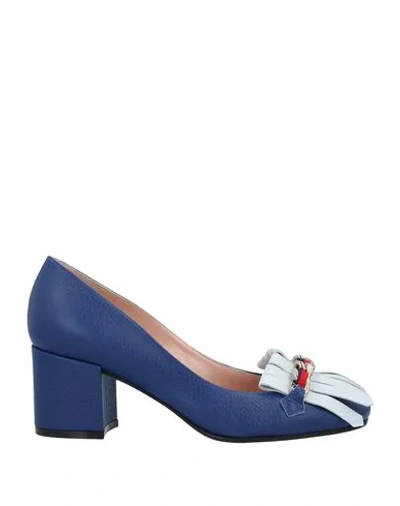 Pollini Loafers In Blue