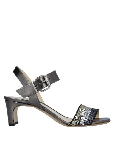 Gianni Marra Sandals In Steel Grey