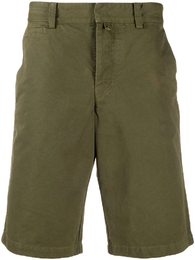 Isabel Marant Lorian Cotton-canvas Shorts In Green