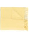 Acne Studios Canada Classic Wool Scarf In Pale Yellow