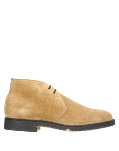 Barracuda Ankle Boots In Ocher