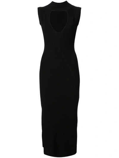 Manning Cartell Sleeveless Cut-out Knitted Dress In Black