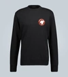 Undercover Logo-print Loopback Cotton-jersey Sweatshirt In Black