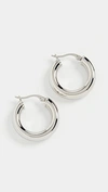 Shashi Dominique Hoop Earrings In White Gold