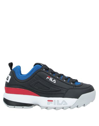 fila black leather shoes