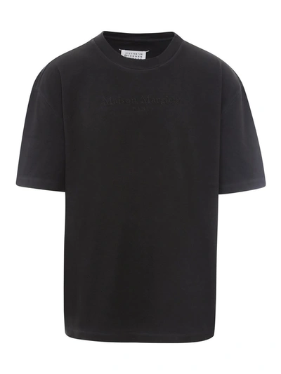 Maison Margiela T-shirt In Black Cotton In Nero