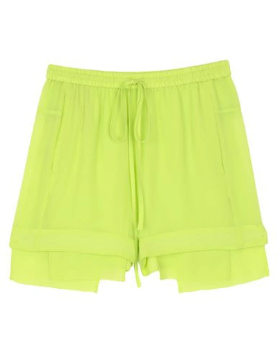 Ilaria Nistri Shorts & Bermuda Shorts In Acid Green