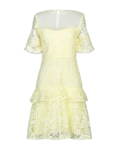 French Connection Midi Dresses In Light Yellow
