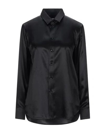 Saint Laurent Silk Shirts & Blouses In Black