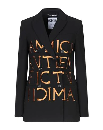 Moschino Suit Jackets In Black