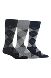 Polo Ralph Lauren 3-pack Argyle Socks In Black/ Grey