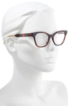 Gucci 54mm Optical Glasses In Havana