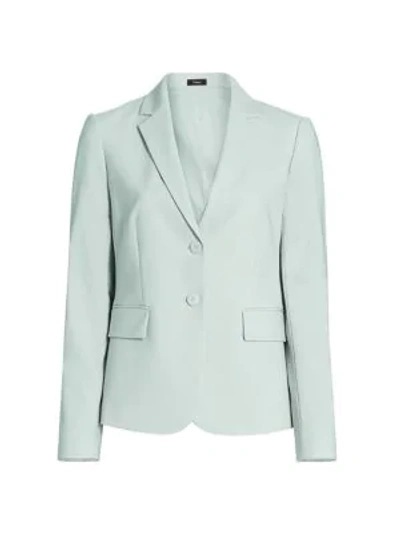 Theory Carissa Wool Blazer In Sky