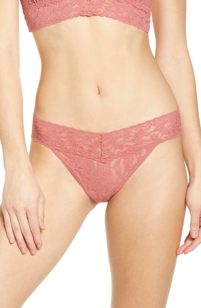 Hanky Panky Signature Lace Vikini In Pink Sands