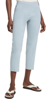 Theory Treeca' Eco Crunch Linen Pull-on Pants In Blue