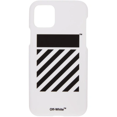 Off-white Ssense 独家发售白色 Diagonal Iphone 11 手机壳 In White